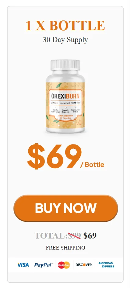 OrexiBurn 1 bottle price